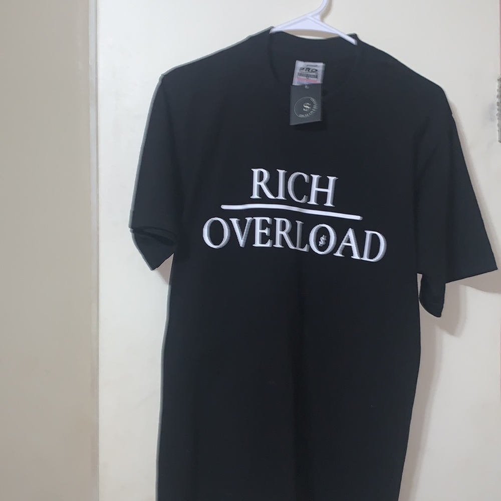 RICHOVERLOAD Custom T- shirt ! | Men Size Medium | Black-White